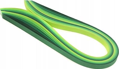 CreativeHobby Paski do quillingu 10mmx50cm zielone 100szt