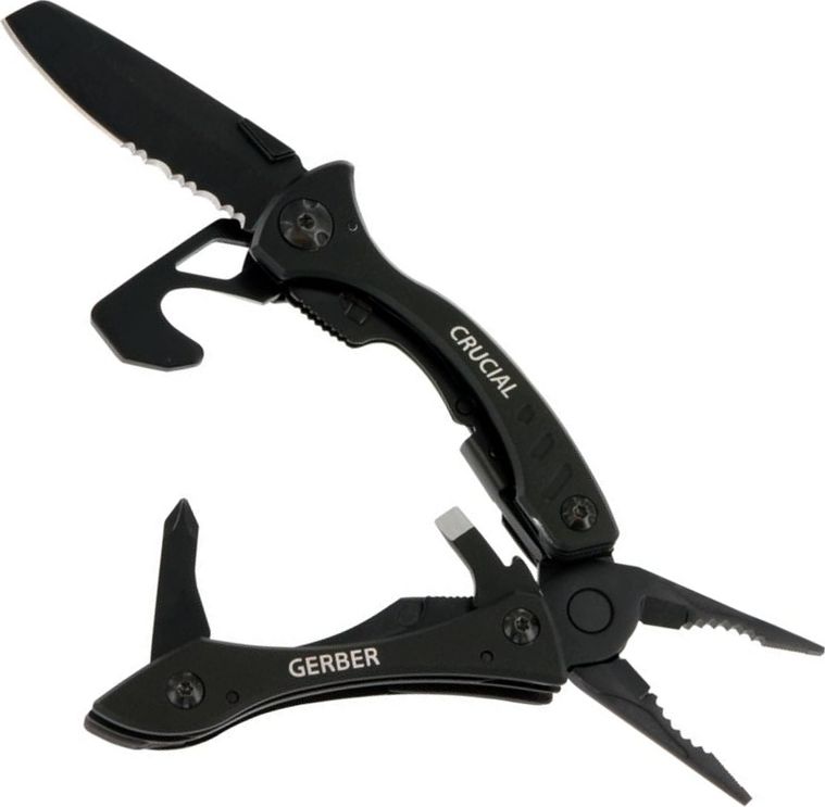 Gerber Multitool Crucial w/strap cutter czarny