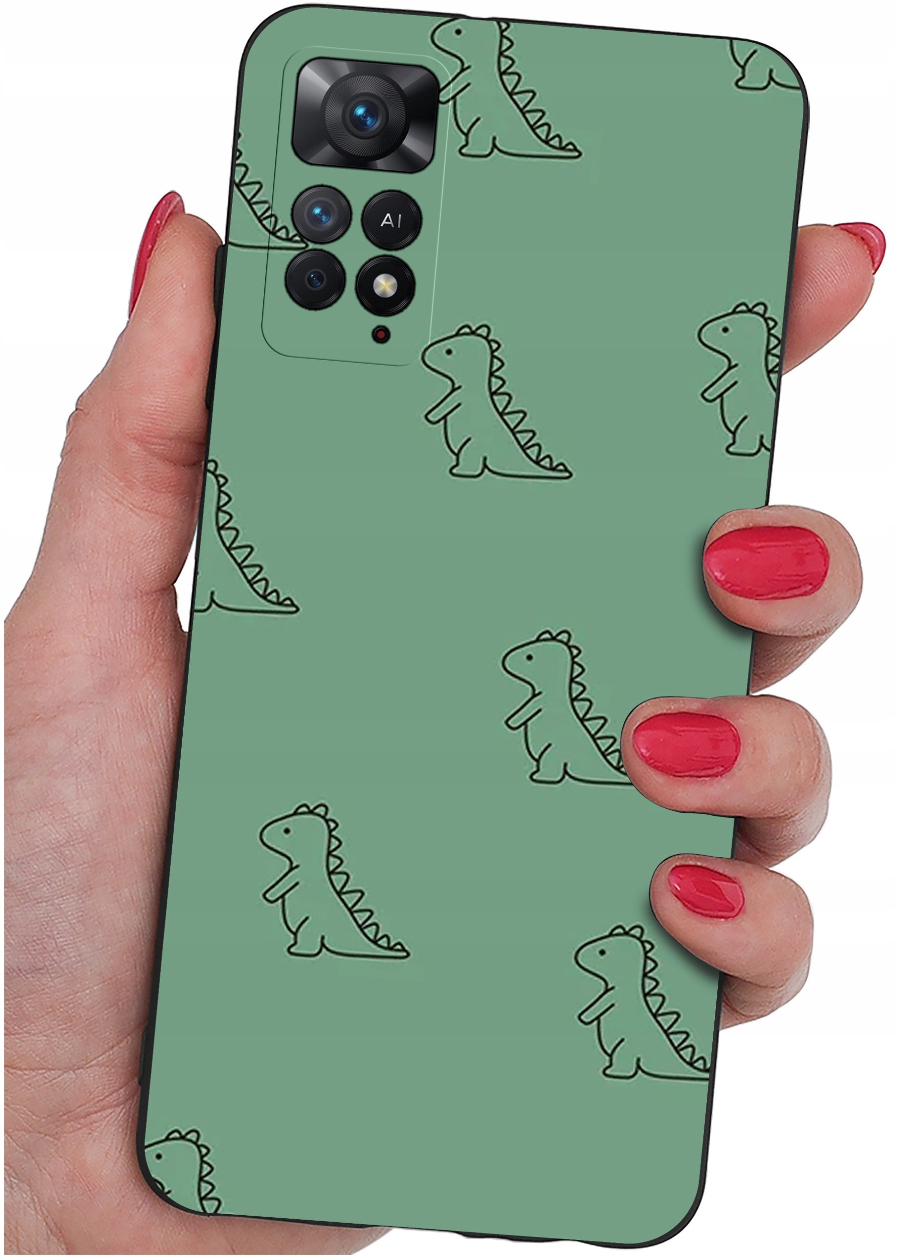 krainaGSM ETUI do Xiaomi Redmi Note 11 Pro SILIKONOWE MATT CASE + SZKŁO 9H