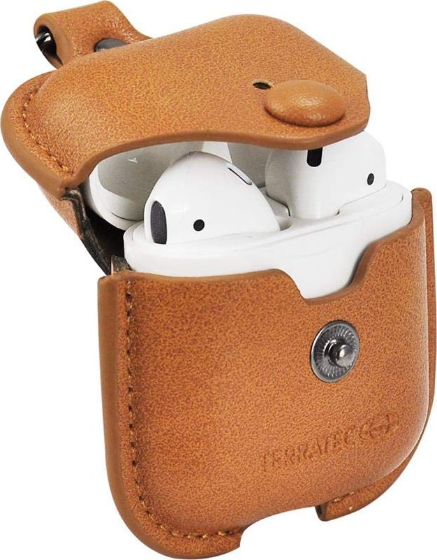 TerraTec Etui ochronne AirBox Shape Fixed do AirPods brązowe