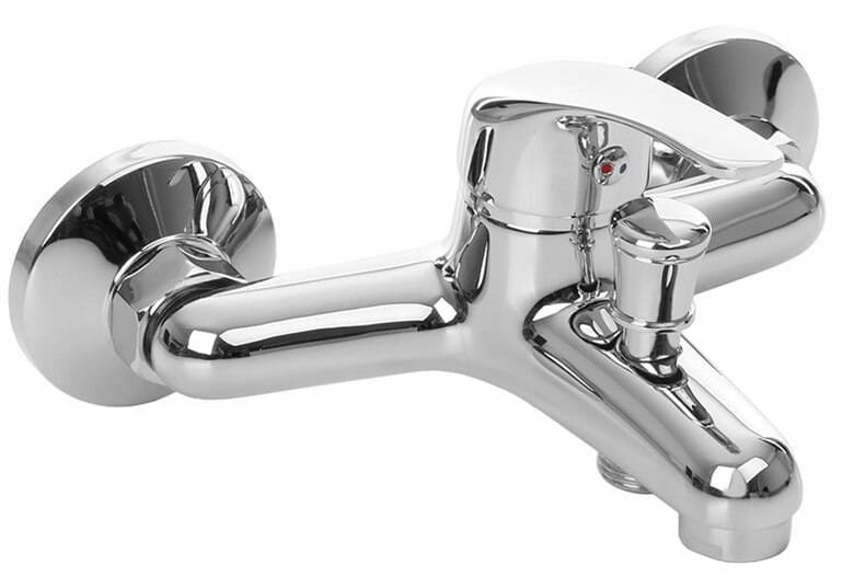 Bateria wannowa ścienna jednouchwytowa 35 mm chrom Vivo