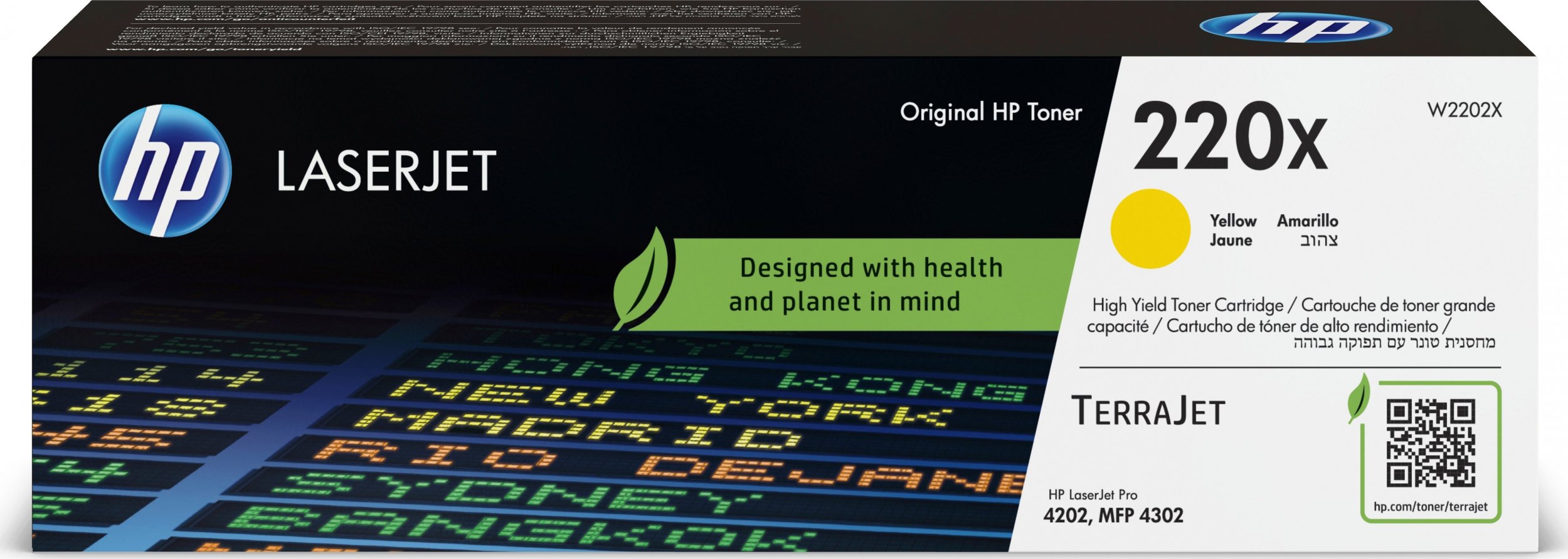 Toner HP 220X Żółty LaserJet Toner