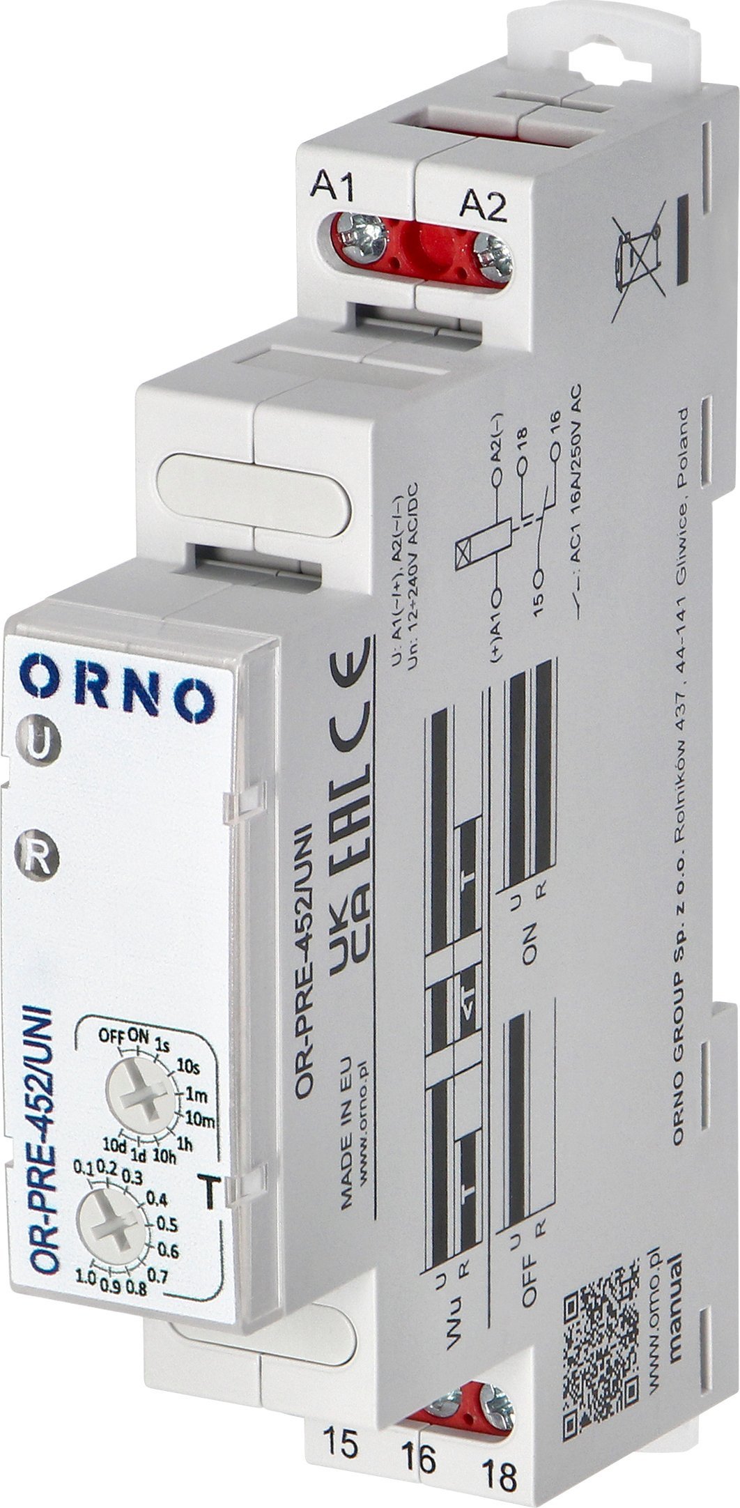 Orno Przekaźnik czasowy- załączanie na ustawiony czas