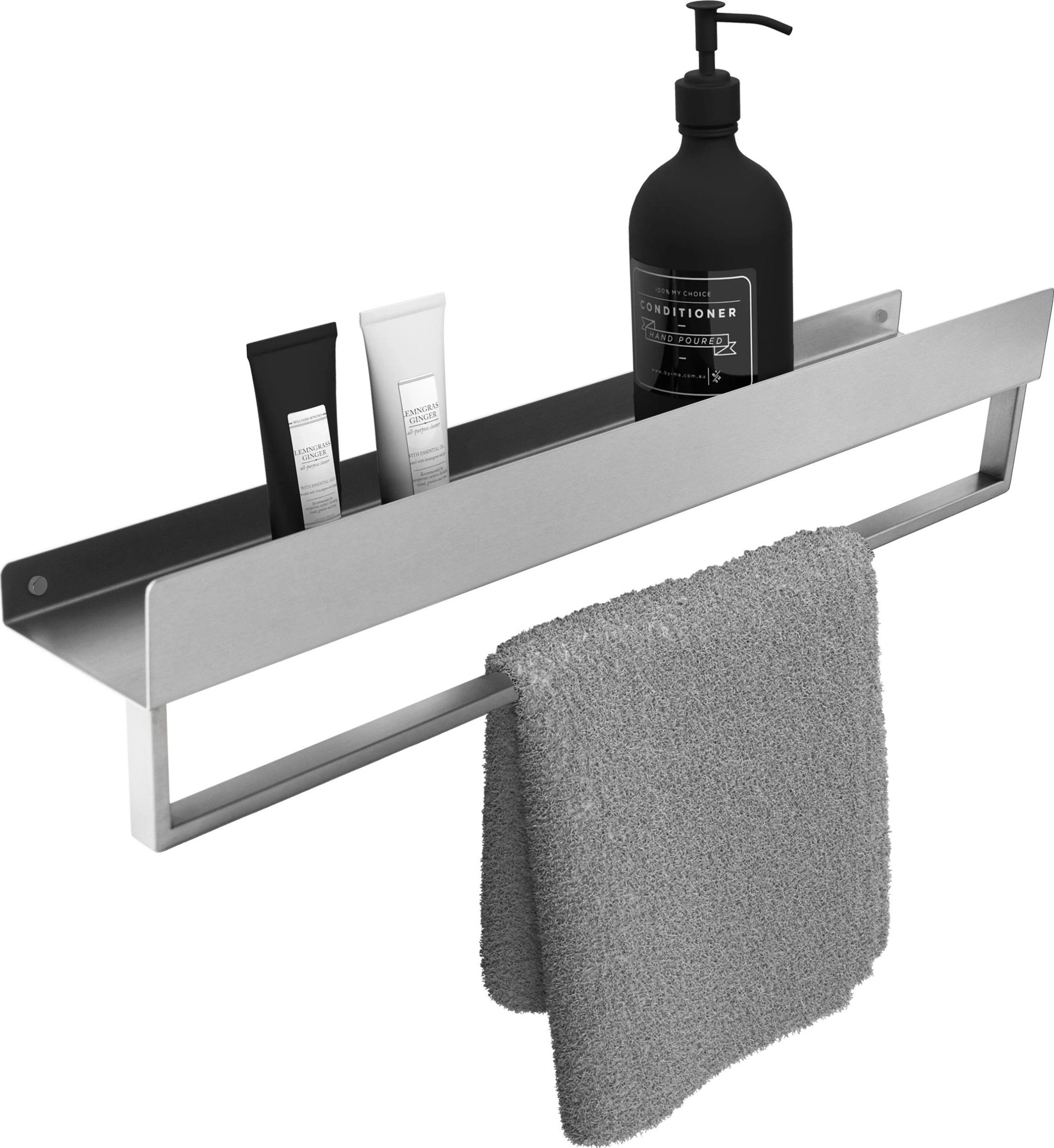 Półka łazienkowa wannowa SF01 45cm stal szczotkowana