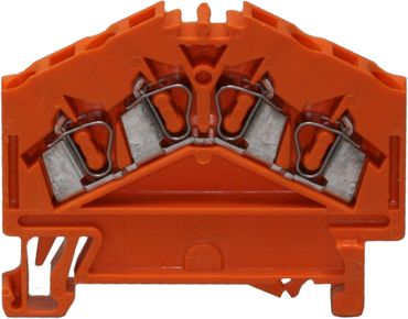 Wago Złączka szynowa 4-przewodowa 2,5mm2 pomarańczowa (280-946)
