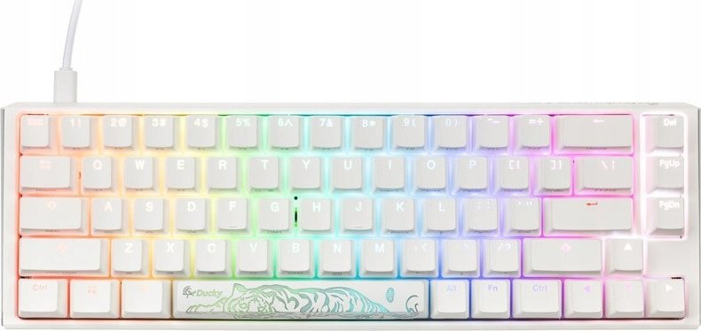 Klawiatura Ducky Ducky One 3 Classic Pure White SF Gaming Tastatur, RGB LED - MX-Silent-Red (US)