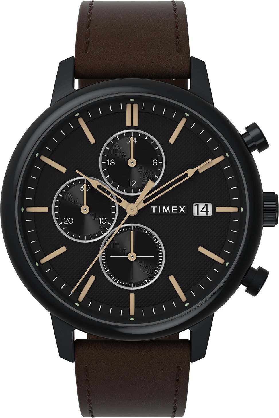 Zegarek Timex Zegarek męski Timex TW2W13200 brązowy