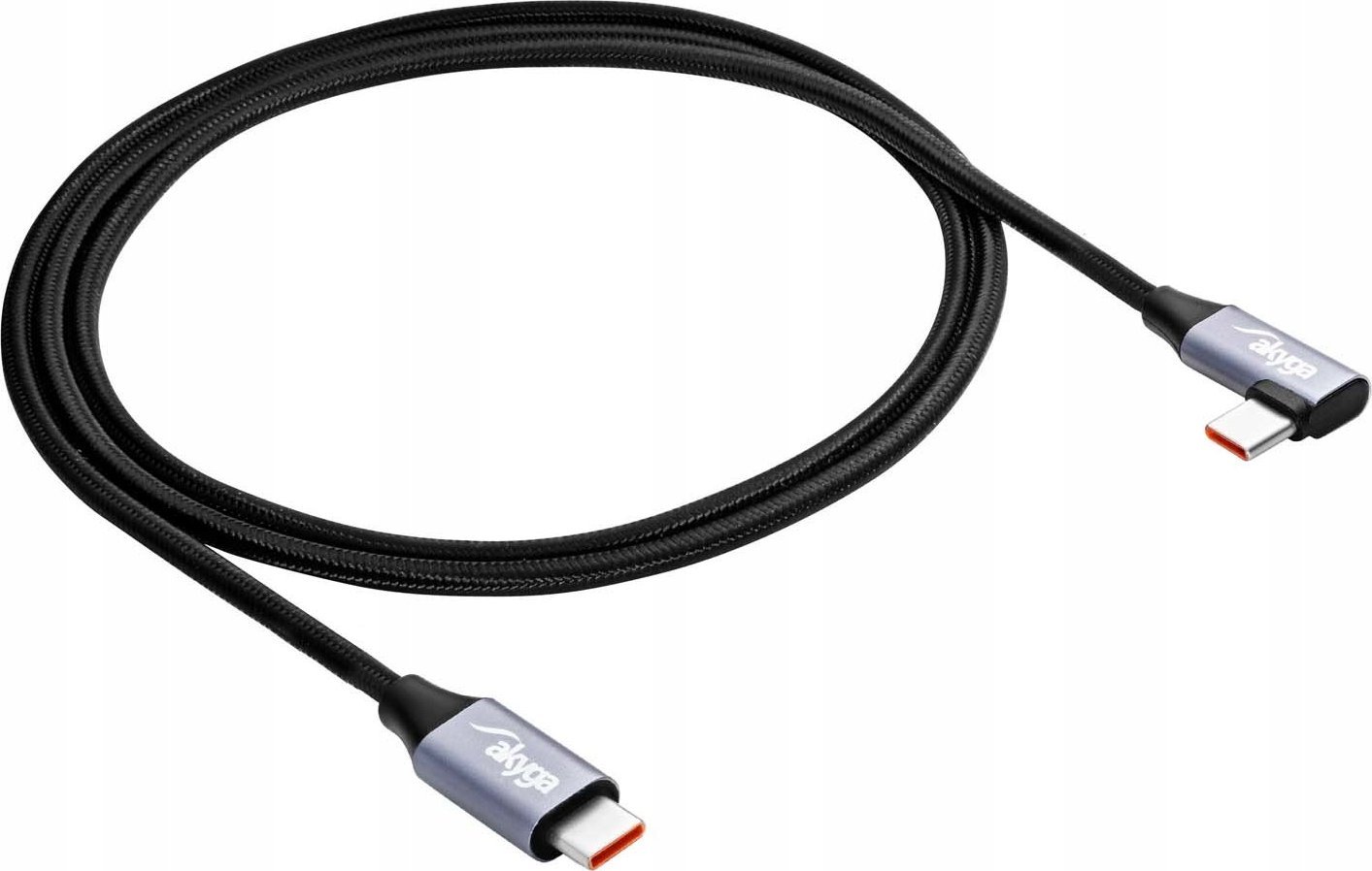 Kabel USB Akyga USB-C - USB-C 1 m Czarny (AK-USB-54)