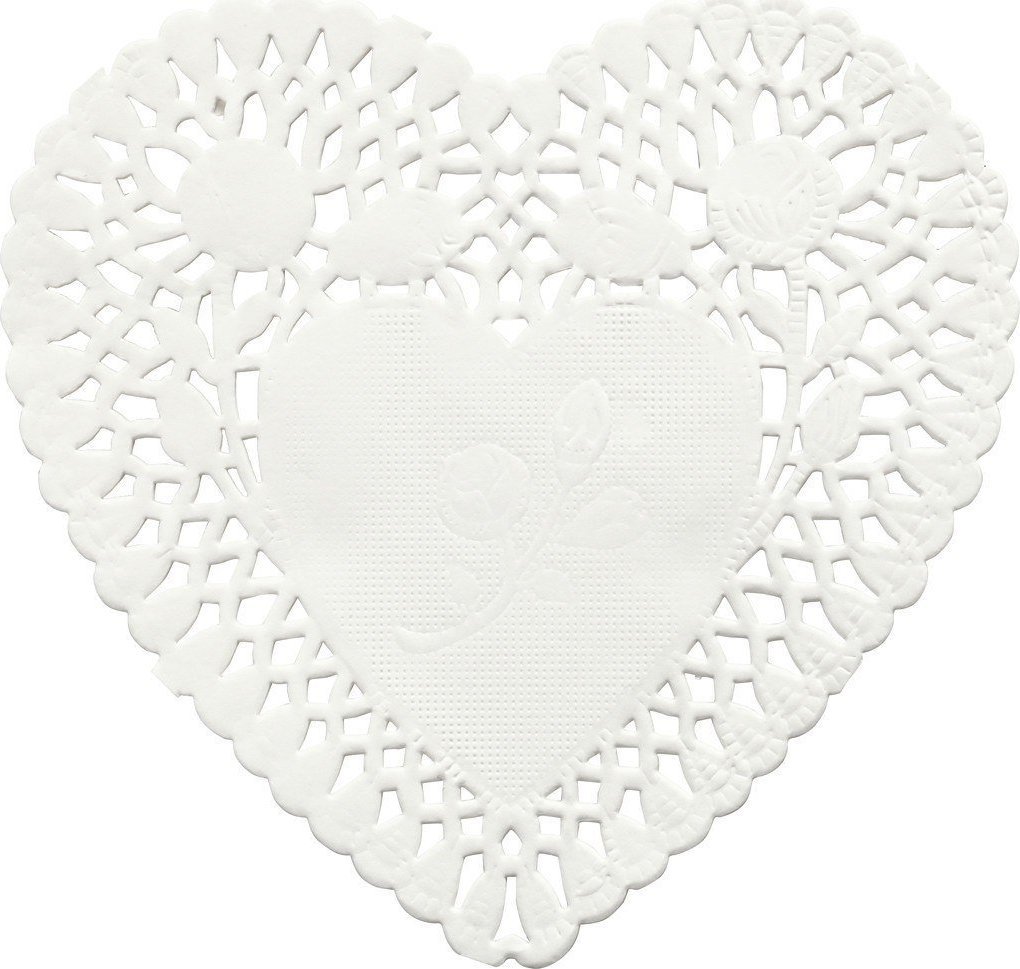 Papierowe Serwetki Serduszka Ażur 30szt.