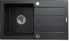 Zlewozmywak Pyramis 1-komorowy Sparta z ociekaczem 76 x 44cm grafitowy (70000101)