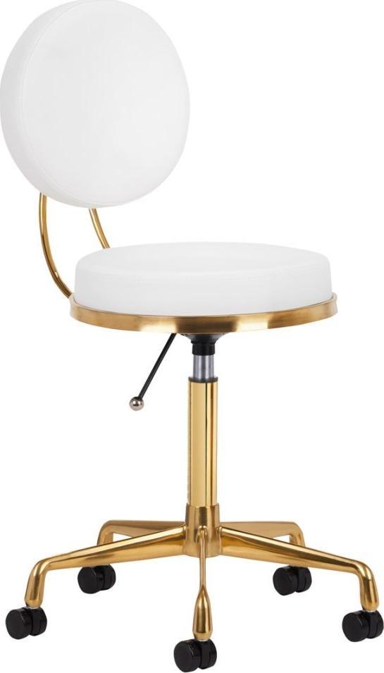 Activeshop TABORET KOSMETYCZNY H5 ZŁOTO BIAŁY