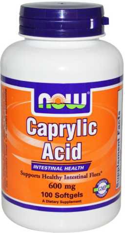 NOW Foods Caprylic Acid 600mg 100 tabl.