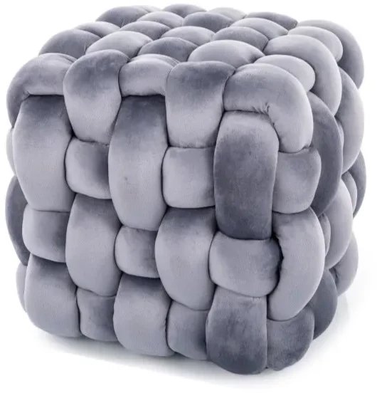 Pufa FARIS VELVET szara SIGNAL