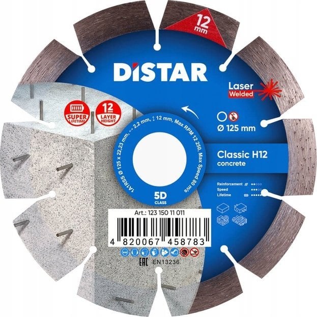 DISTAR DIAMOND BLADE CLASSIC H12 150 x 2.2/1.3 x 22.23mm