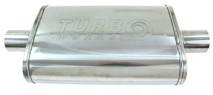 Tłumik Środkowy 89mm TurboWorks LT 409SS 355mm