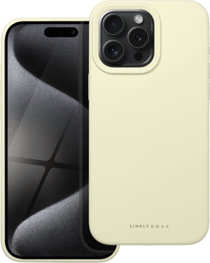 ROAR Futerał Roar Cloud-Skin - do iPhone 15 Pro Max Jasnożółty