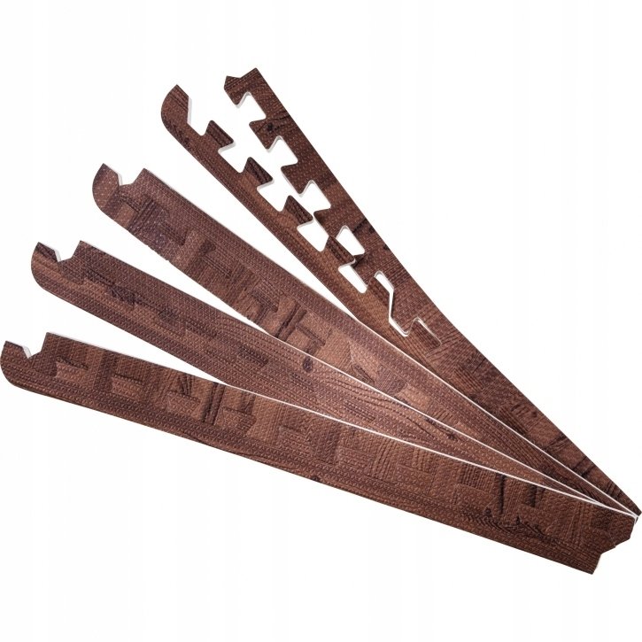 Krawędzie do mat ochronnych PUZZLE 8 szt drewno