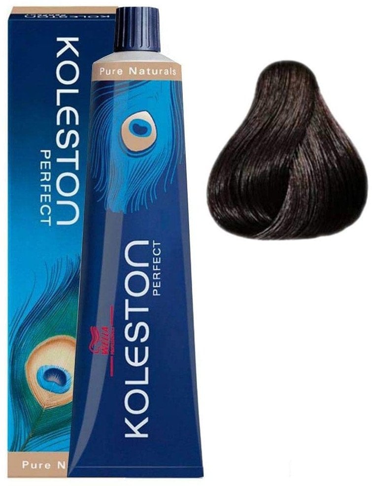 Wella Professionals Wella Professionals, Koleston Perfect, Permanent Hair Dye, 4/07 Medium Brown Natural Brown, 60 ml For Women