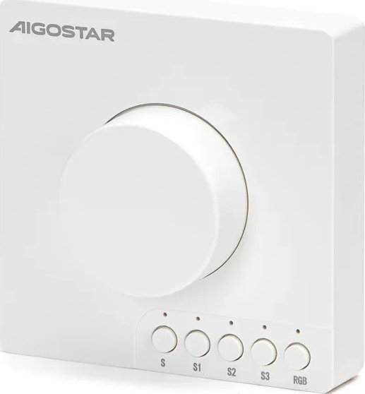 Aigostar Przełącznik ściemniacza z pokrętłem w wersji Bluetooth mesh DC Przełącznik ściemniacza z pokrętłem w wersji Bluetooth mesh DC