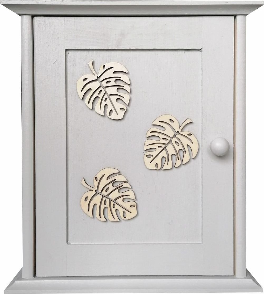 Prowansalska Manufaktura Szafka na klucze Ażurowe Liście-41