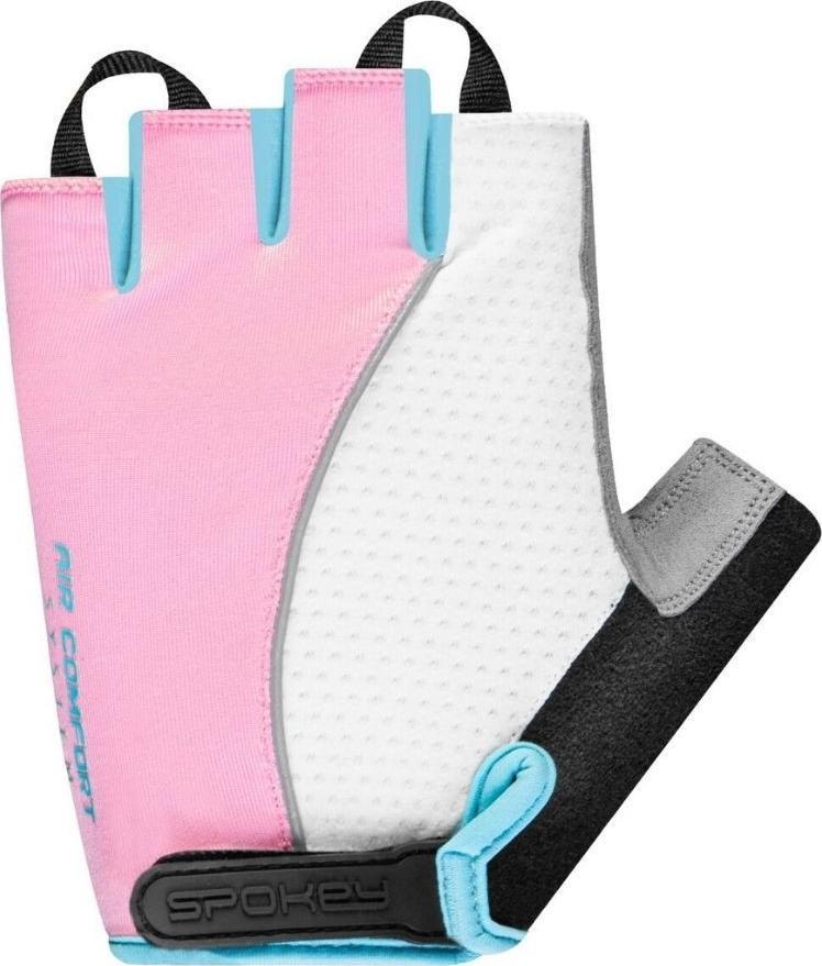 Spokey SPOKEY - Piacenza, rękawiczki rowerowe M WT/PK/BL