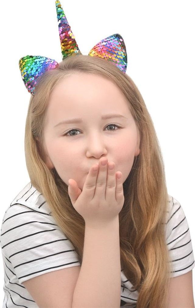 Opaska jednorożec disco (z cekinami dwustronnymi)