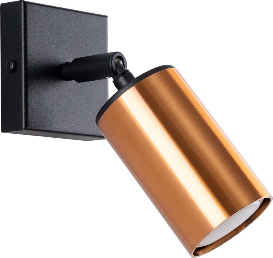 Kinkiet Sollux Lighting SOLLUX Kinkiet WINX czarny/miedź 1 x GU10 SL.1374