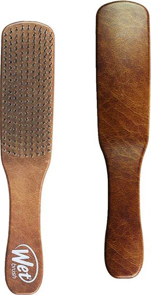 Wet Brush WET BRUSH Mens Detangler szczotka do włosów Brown Leather