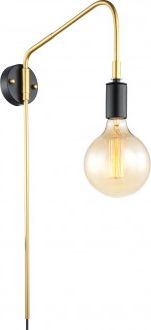 Kinkiet Italux Malene 1x40W (MBM3386/1 BK+GD)