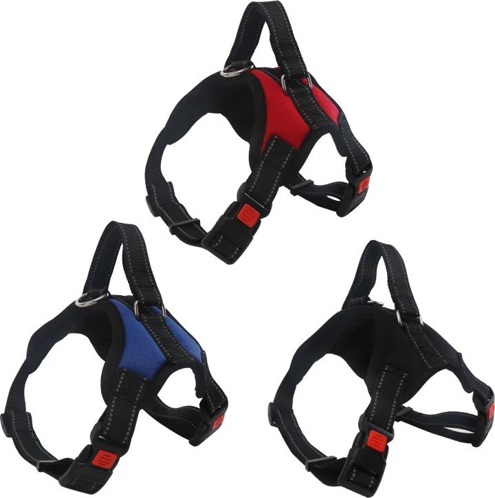 Nobleza Szelki ML53-66CM RED/BLUE/BLACK DOG HARNESS ML53-66CM RED/BLUE/BLACK
