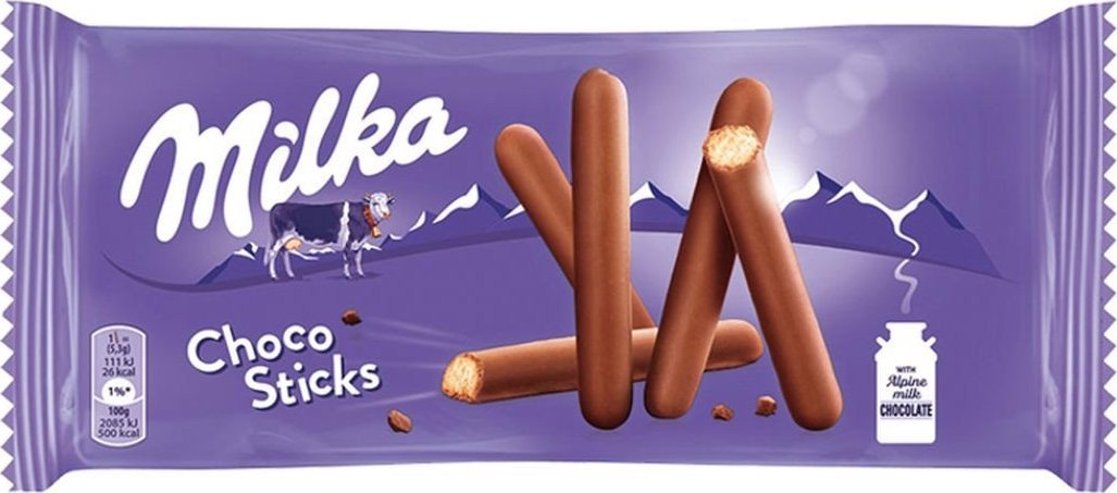 Milka Choco Sticks Ciastka oblane czekoladą mleczną 112 g