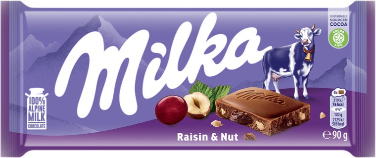 Milka Raisin & Nut Czekolada mleczna 90 g