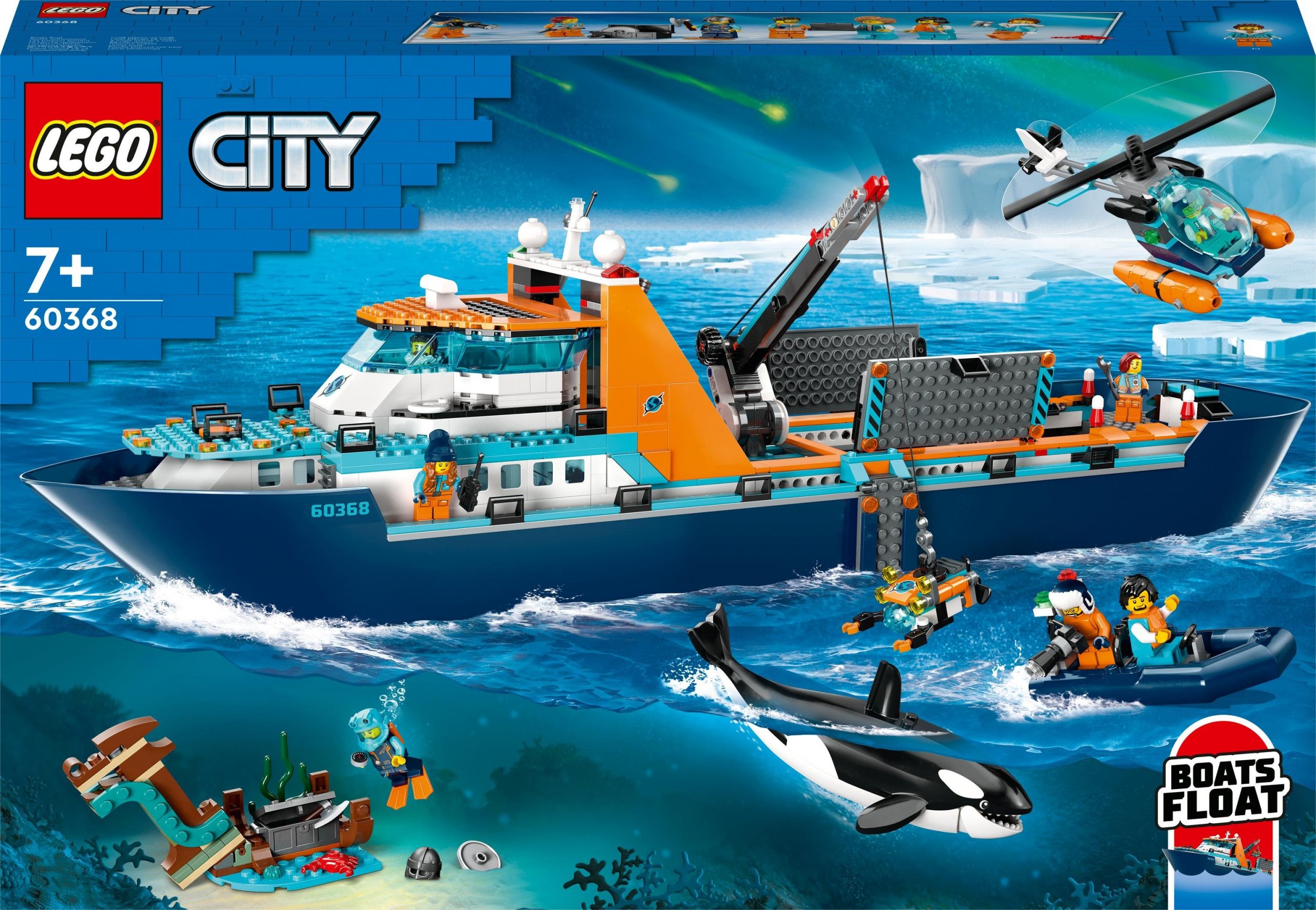 LEGO City Łódź badacza Arktyki (60368)