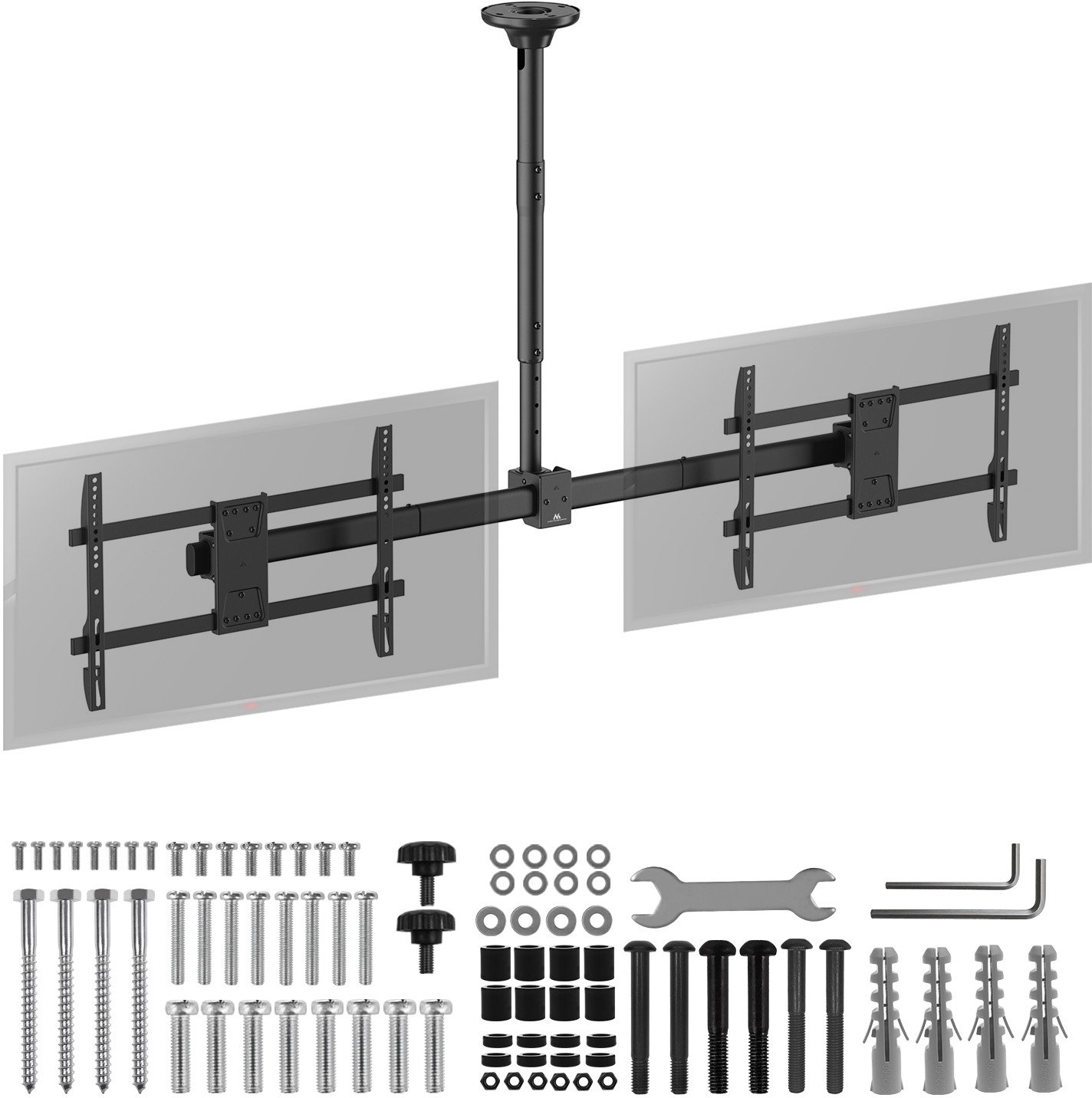 Uchwyt sufitowy dla 2 TV Maclean MC-111 B