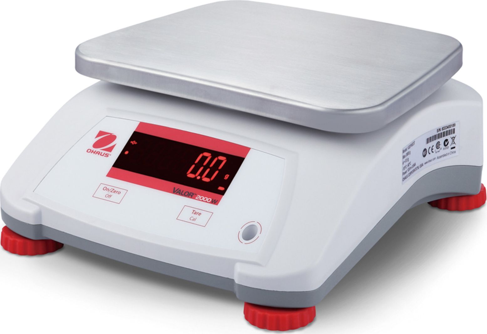 Ohaus Waga VALOR 2000 kontrolna kuchenna wodoodporna gastronomiczna IP68 LED 6Kg /1g - OHAUS V22PWE6T