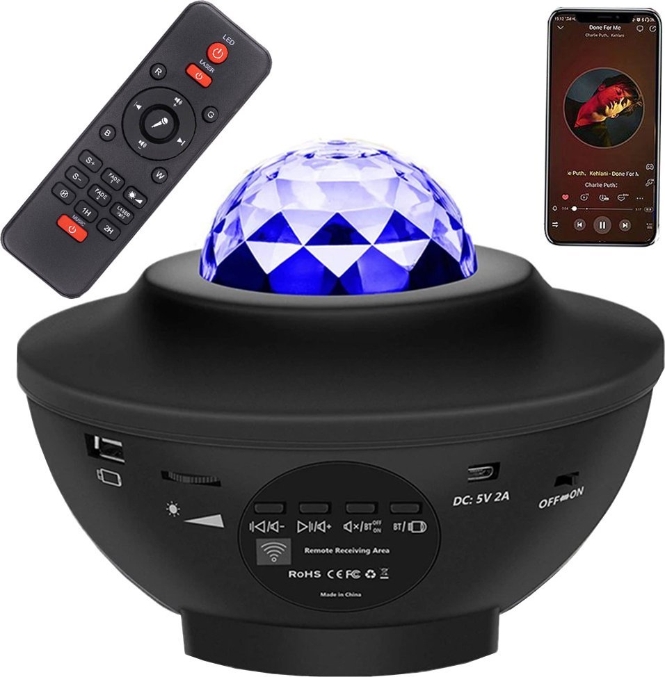 Verk Projektor gwiazd lampka nocna led rgb + pilot Projektor gwiazd lampka nocna led rgb + pilot