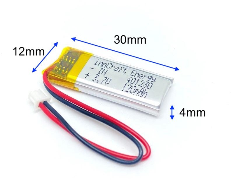 Akumulator innCraft Li-Poly 120mAh 3.7V 401230