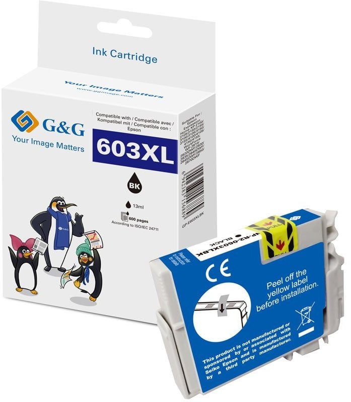 Tusz G&G XL-Druckerpatrone kompatybilna z Epson 603XL czarnym
