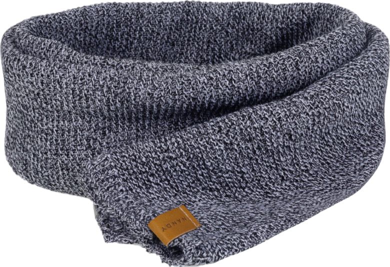 Nandy Nandy Duży Ciepły Szal Szalik Męski Jasny Szary