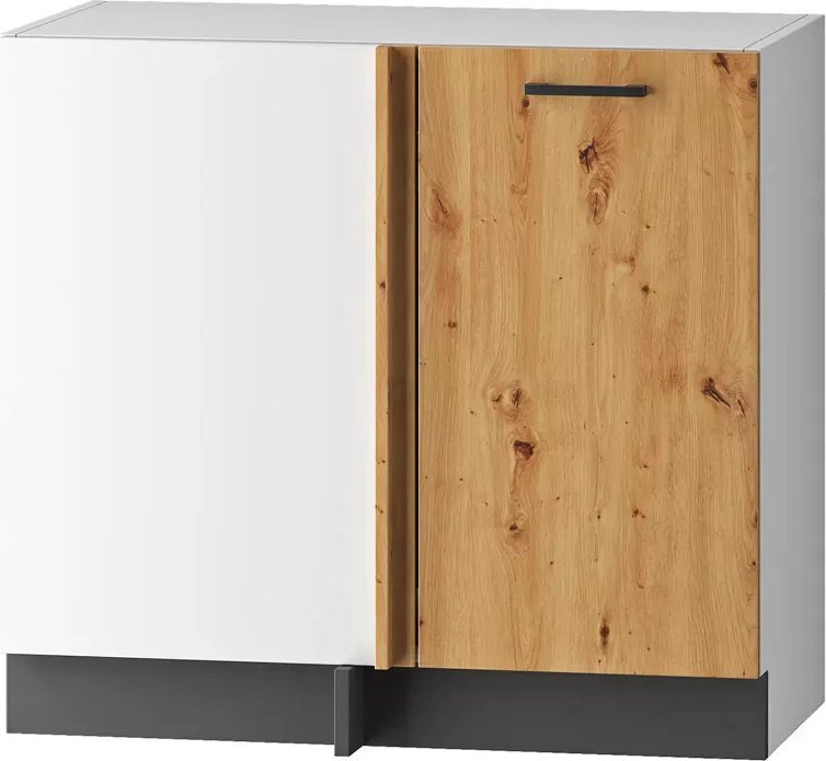 Elior Szafka kuchenna narożna z jednym frontem dąb artisan - Rimer 16X 90 cm