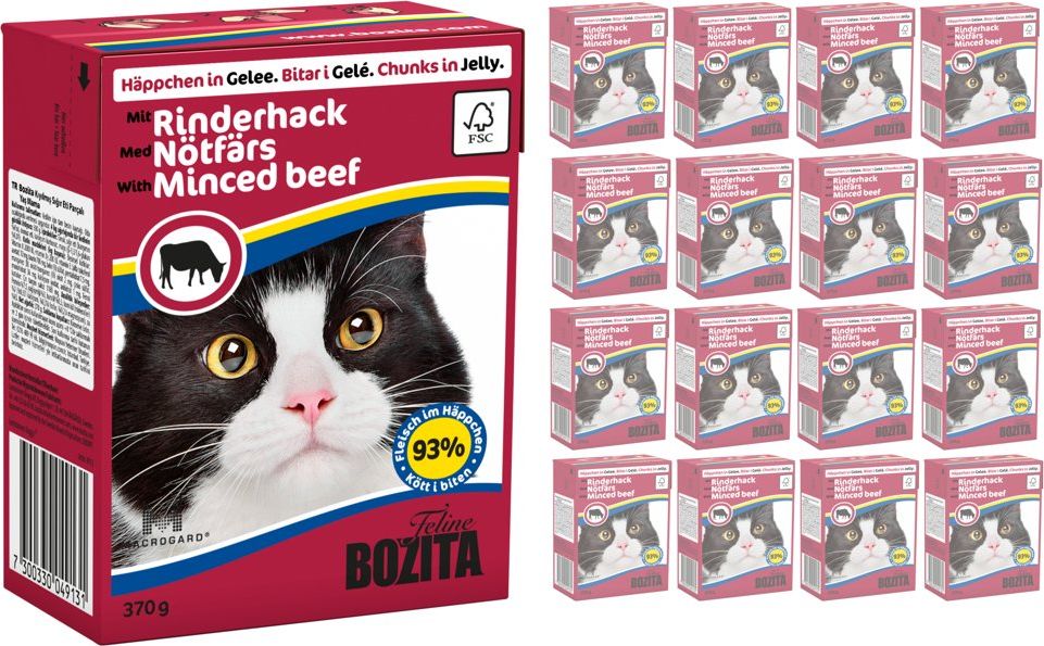 Bozita BOZITA Cat Siekana Wołowina W Galaretce 16 x 370g