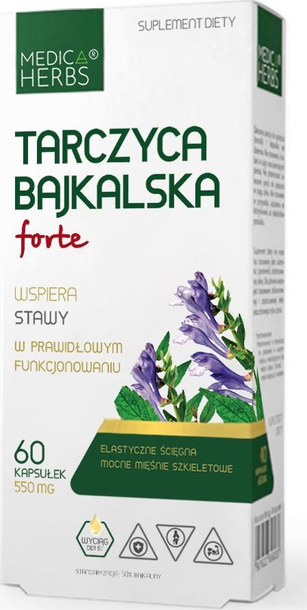Medica Herbs Medica Herbs Tarczyca Bajkalska Forte 550 mg - 60 kapsułek