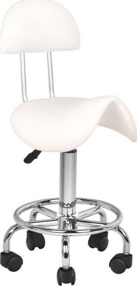 Activeshop Taboret kosmetyczny 6001 biały universal