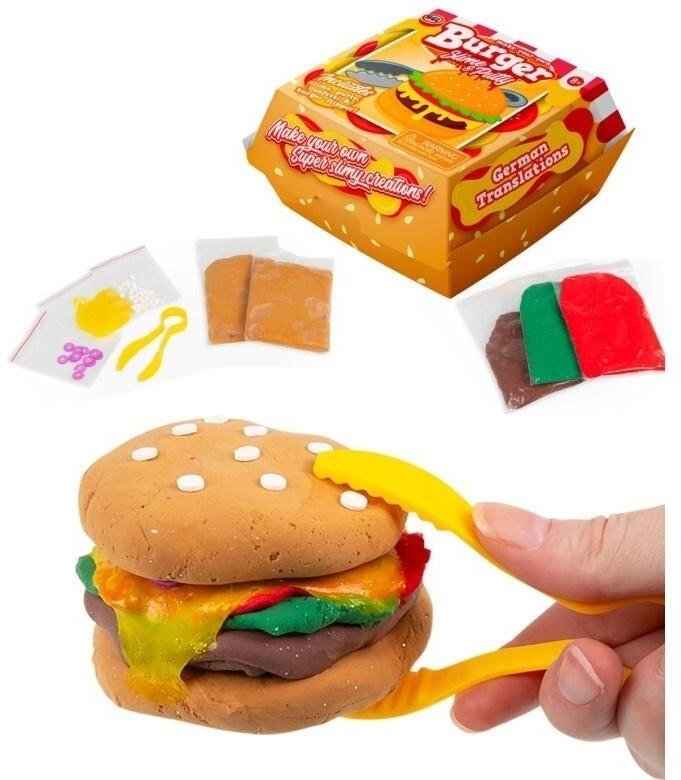 Zrób własnego burgera z masy slime i putty
