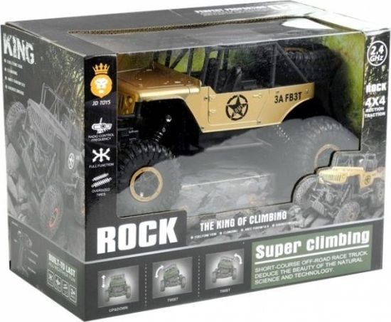 Lean Sport Auto Zdalnie Sterowane Jeep R/C 1:18 Złoty (16207)