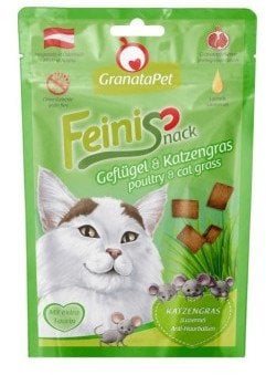 GranataPet FeiniSnack drób i kocia trawa przysmak dla kota 50g