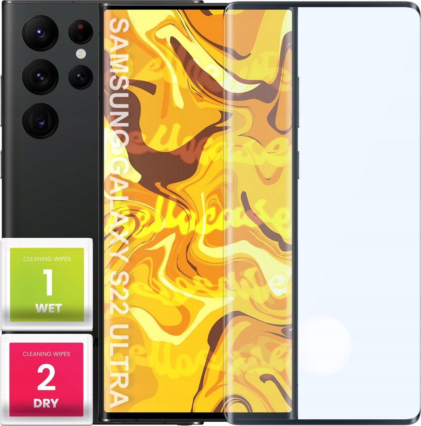 Hello Case SZKŁO HARTOWANE DO SAMSUNG GALAXY S22 ULTRA PEŁNE NA CAŁY EKRAN 5D 9H