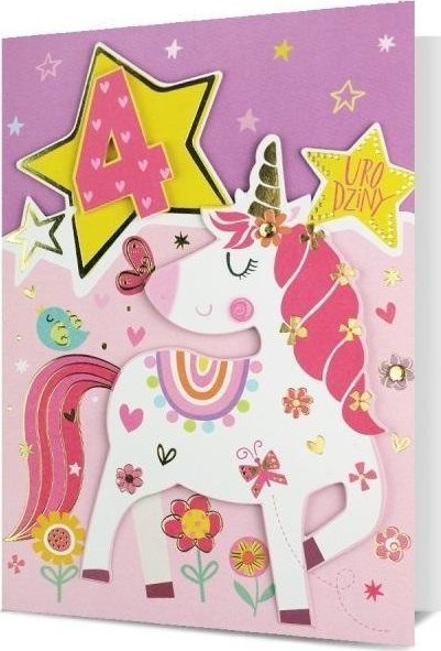 Pan Dragon KARNET B6 HM-200 4 URODZINY ROZ