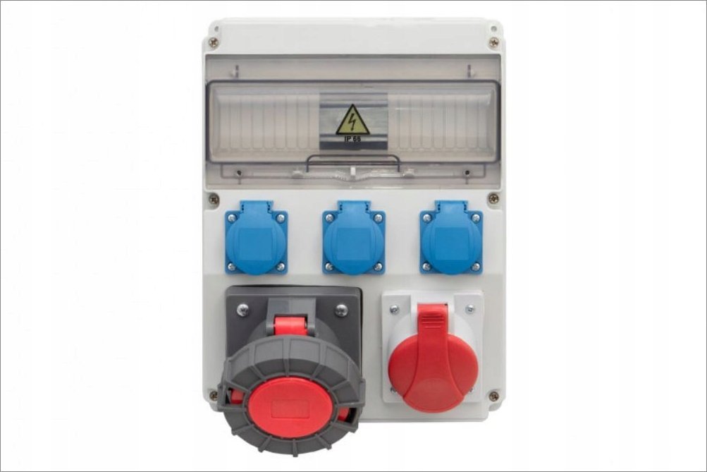 F-Elektro Rozdzielnica CAJA 16A/5P, 63A/5P, 3x230V 12M IP65