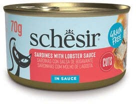 Schesir Cat Can Grill mokra karma dla kota, sardynki w sosie z homara, 70g, puszka